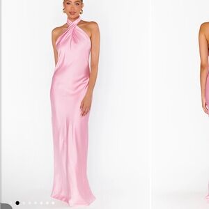 Show Me Your MuMu Pink Backless Dress